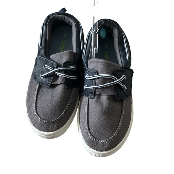 Carter's Boat Shoes for little boy Size 3 in Gray - Picture 2 of 3
